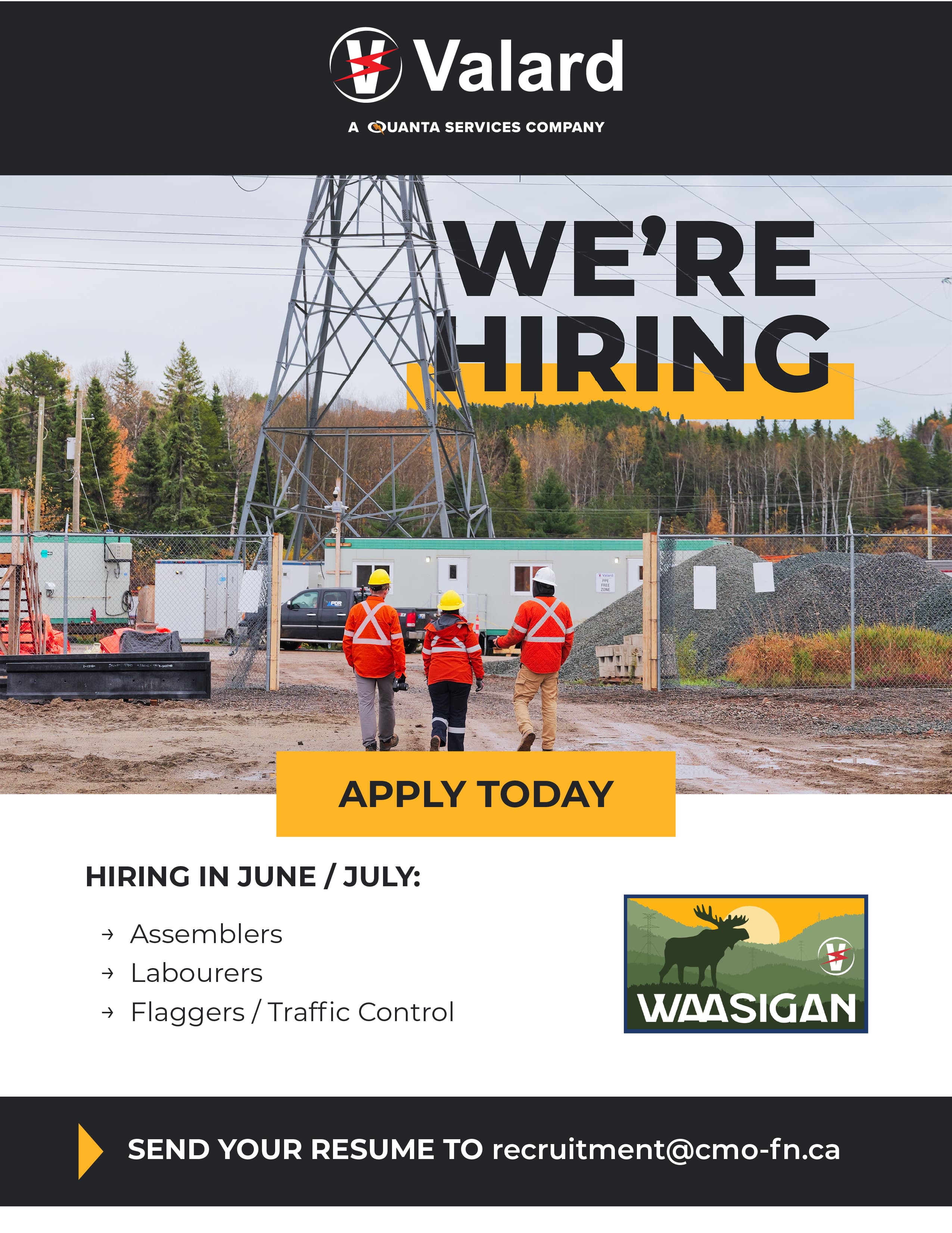 ⚡ Now Hiring for the Waasigan Transmission Line Project! ⚡ @valardconstruction is hiring for upcoming June/July position