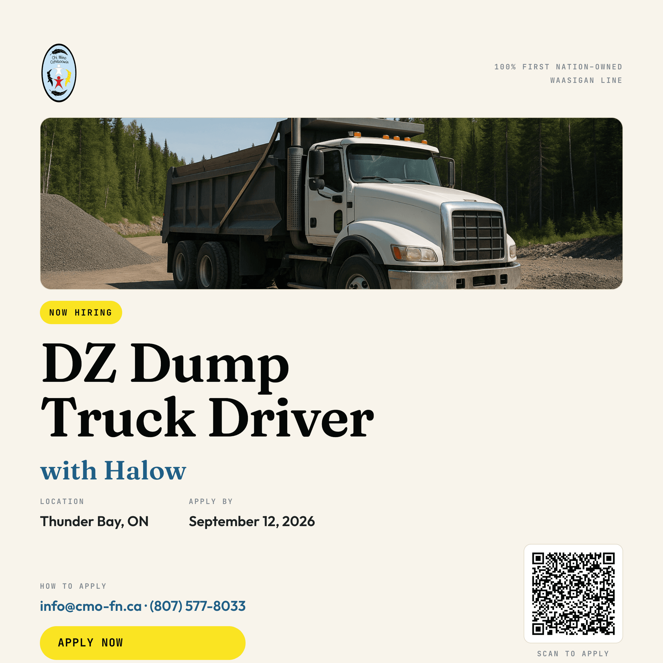 Halow — DZ Dump Truck Driver